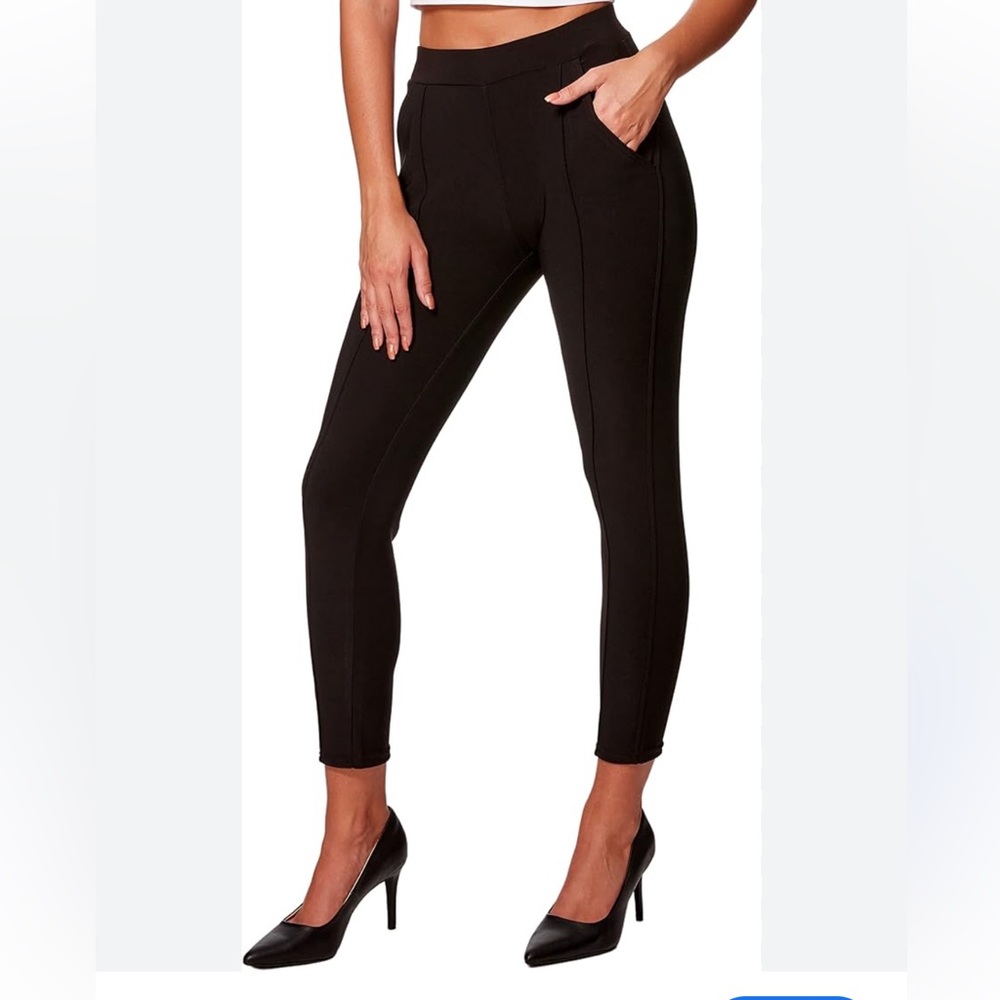 Indero Women’s Leggings Comfortable Scuba Knit Dressy Pants Skinny Fit Trousers